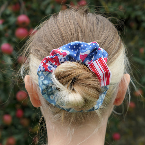Patchworková gumička scrunchie II.