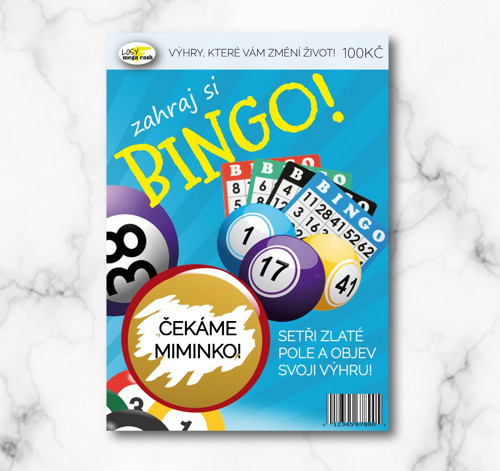 Stírací LOS "BINGO" - čekáme miminko