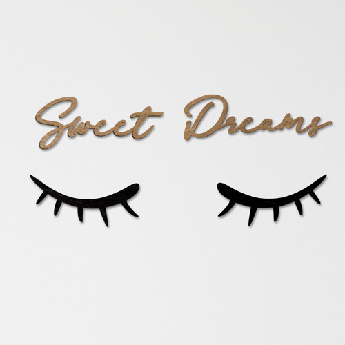 Sweet Dreams Spící očka - dekorace na zeď