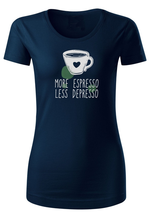 BIO BAVLNA - dám.tričko "More espresso, less..." — foto 1