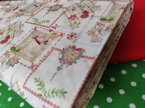 Metráž, vánoční patchwork