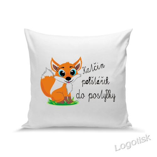 Polštář pro děti LIŠTIČKA - jméno na přání