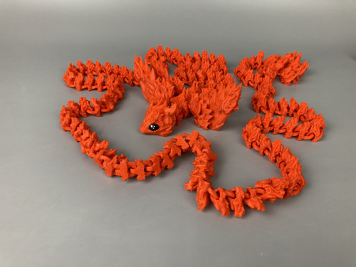 Ohnivý dračí skřítek - 145cm, 3D tisk — foto 1