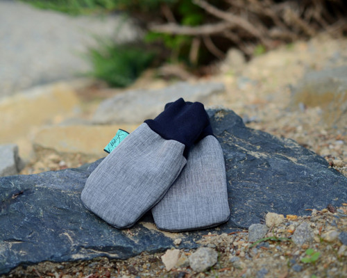 Softshellové návleky s fleece podš.-šedá