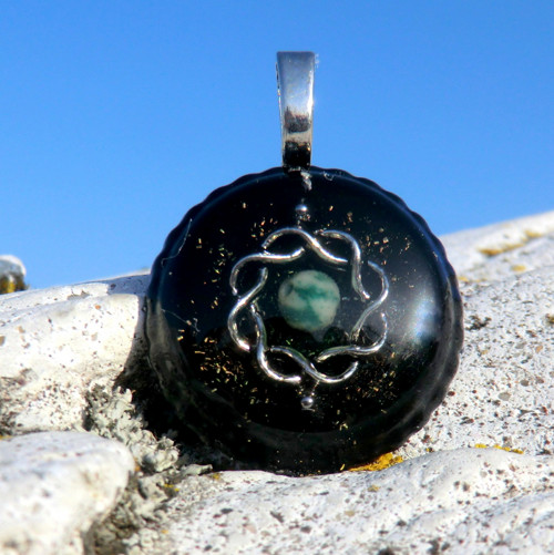 Karmický orgonit Amulet - Achát stromečkový