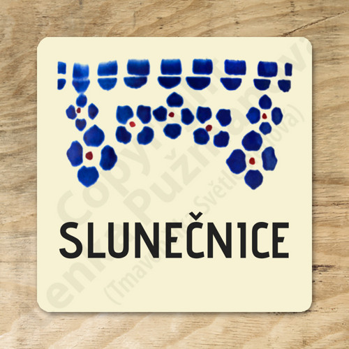 Slunečnice - samolepka na kořenku