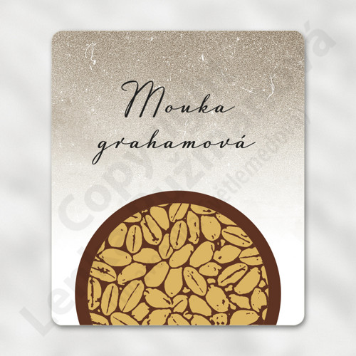 Mouka grahamová - samolepka na nádobu