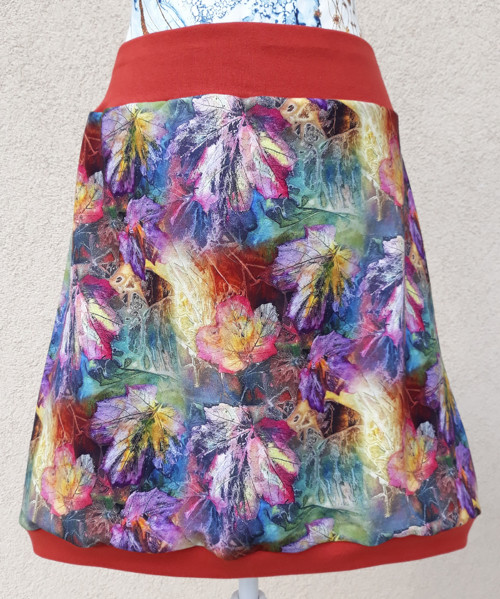 PESTROBAREVNÝ PODZIM délka cca 50cm vel.XS-2XL
