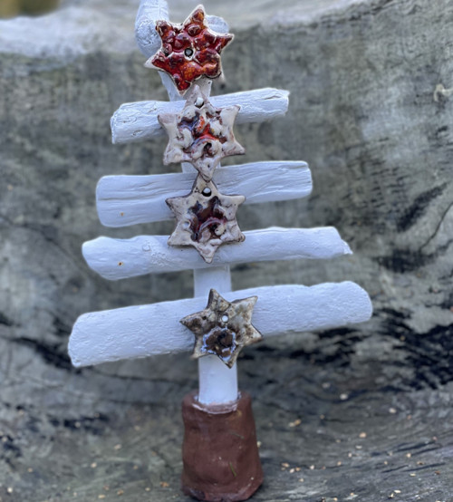 Vánoční Stromeček Driftwood A Keramika