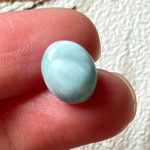 Larimar kabošon ovál / 12x9x5mm LA100