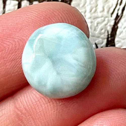 Larimar kabošon kruh / 14x4,5mm LA100