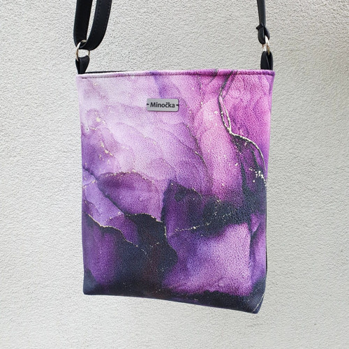 Celokoženková crossbody kabelka — foto 1