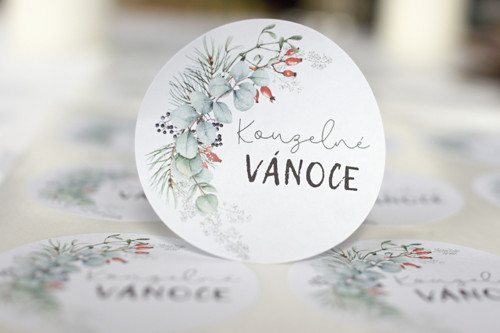 Kouzelné Vánoce šípky samolepky 12 ks - velké
