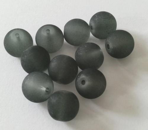 Skleněné kuličky 10mm /ledové sklo/ - 10ks