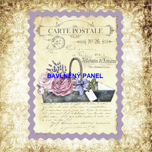 Bavlněný panel 15x15 cm - skladem