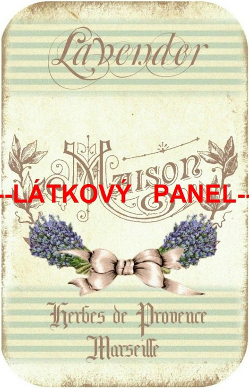 Bavlněný panel 13x20 cm - skladem