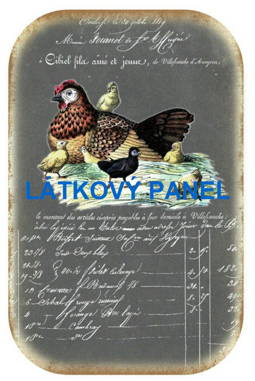 Bavlněný panel 13x20 cm - skladem — foto 1