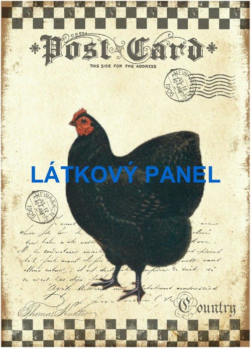 Bavlněný panel 13x20 cm - skladem