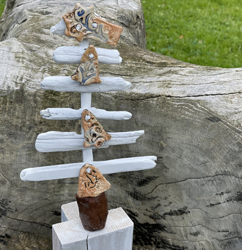 Vánoční Stromeček Driftwood A Keramika