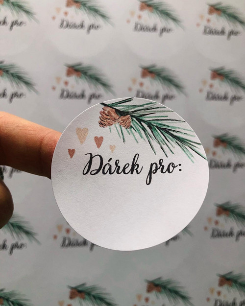 Samolepky "Dárek pro"