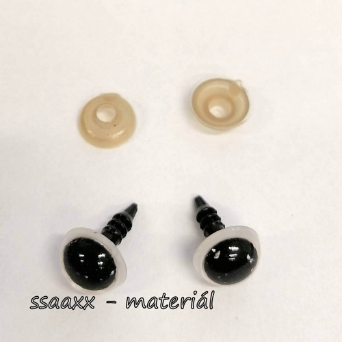 Bezpečnostní oči ~ 10 mm ~ bílé