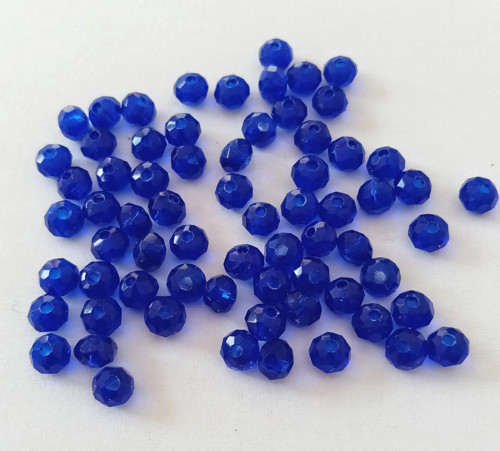 Broušený korálek rondelka 4x3mm - 45 ks