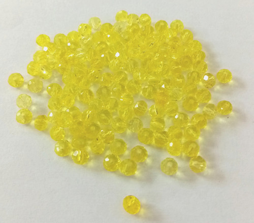 Broušený korálek rondelka 4x3mm - 45 ks