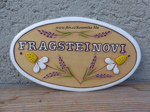 Keramická jmenovka / na objednávku