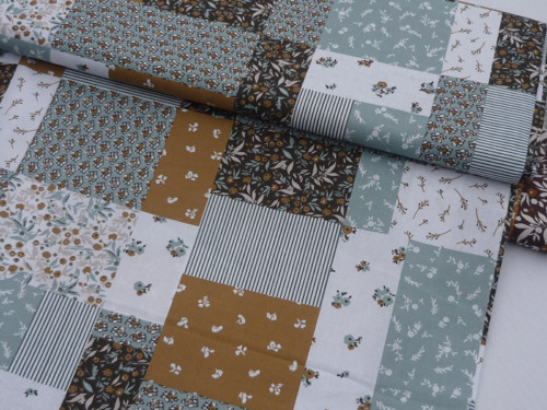 JILL (patchwork modrý) — foto 1