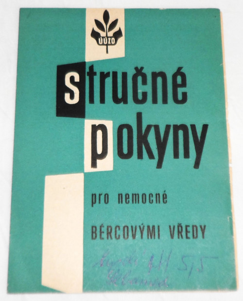 Zdravotnický info LETÁK, bércové vředy, 1965