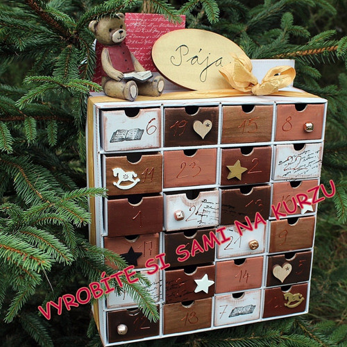 Zimní workshop výroba adventního kalendáře