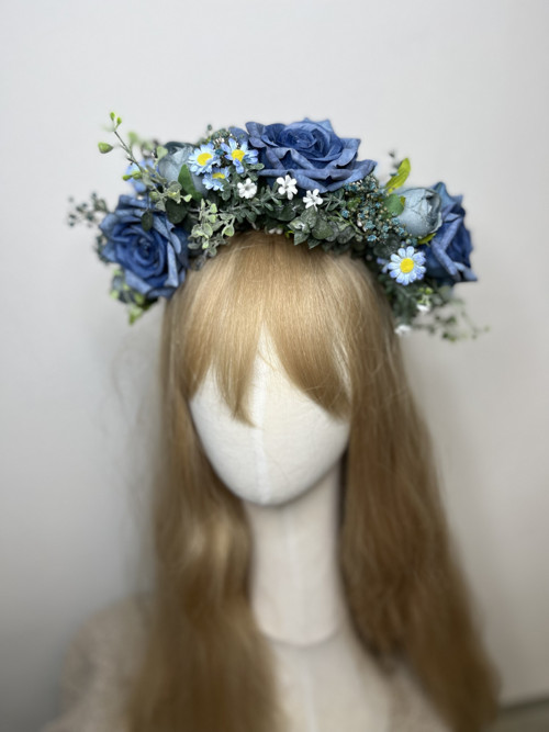 Květinový boho půlvěnek "obloha nad loukou"