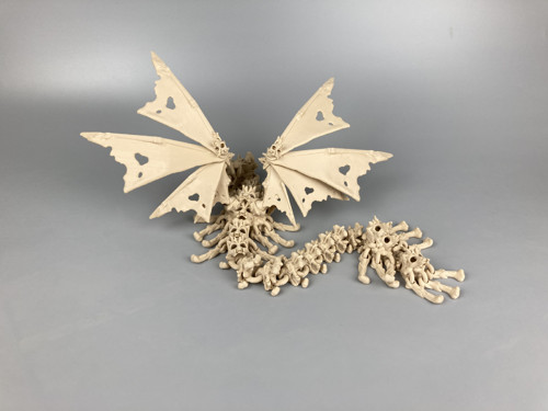 Dračí kostlivec s křídly - 40cm, 3D tisk — foto 1
