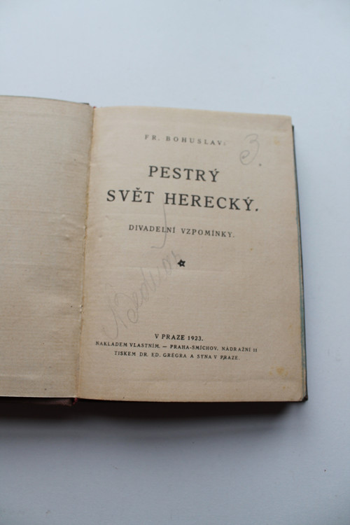 Pestrý svět herecký - Fr.Bohuslav