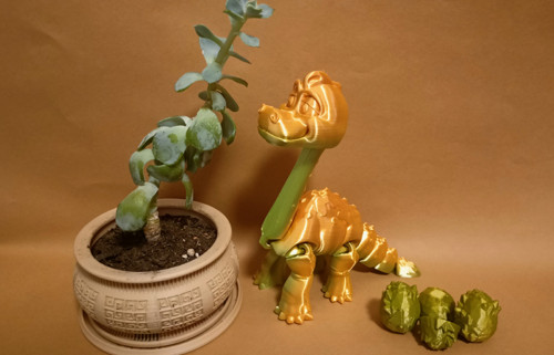 Flexi Brachiosaurus - 23 cm - 3D tisk — foto 1