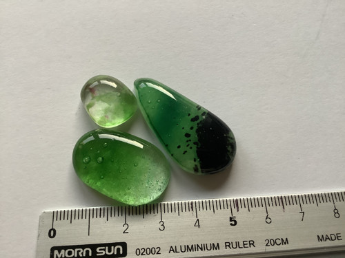 Zelené sklo 3 ks/ 092 — foto 1