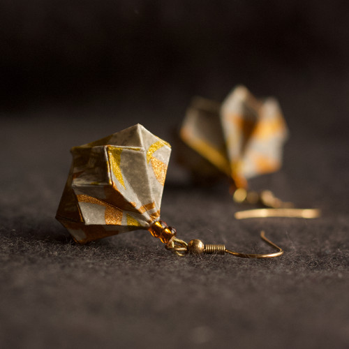 Origami náušnice – jeřábi — foto 1