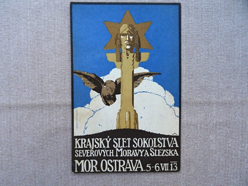 Krajský slet - dopisnice 1913 sleva z 240,-