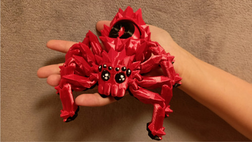Krystalový Pavouk - 12,5 cm - 3D Tisk — foto 1