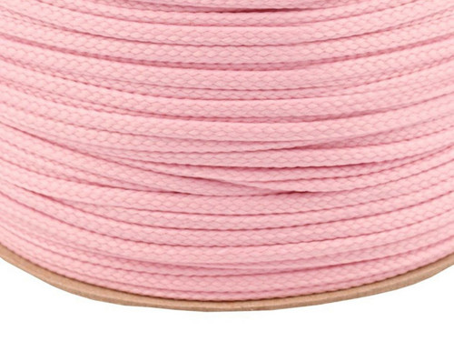 Oděvní šňůra PES 4 mm (5m) - růžová