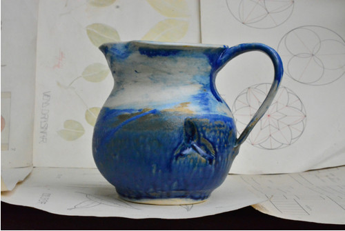 Džbán modrý, divoký, žíhaný. 2 l — foto 1