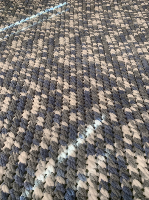 Maxi deka Puffy 150x180 cm v modrošedé barvě