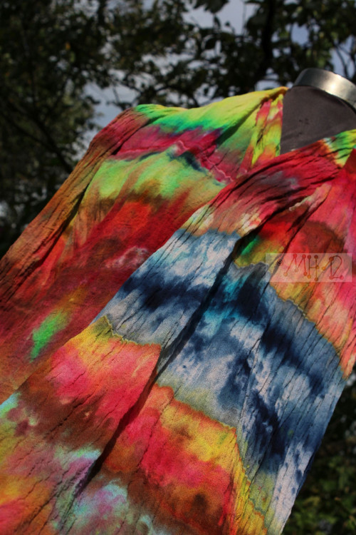 Organtýnová šála - hippies