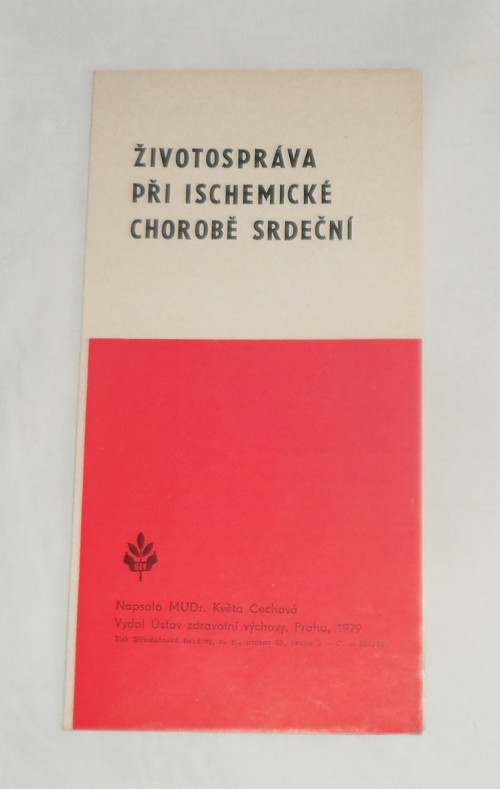 Zdravotnický info LETÁK Životospráva při ICHS 1979