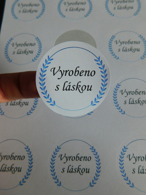 Samolepky - Vyrobeno s láskou