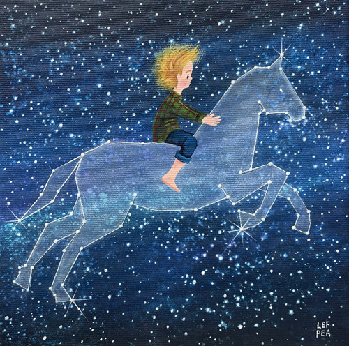 Souhvězdí Koně- 20x20cm — foto 1