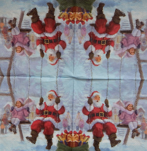 Santa na houpačce 3903