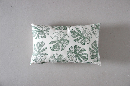 Polštář / Monstera zelená / Sleva 30 %
