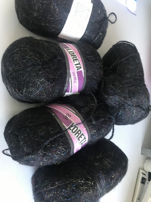 Příze Loreta černá 500g — foto 1