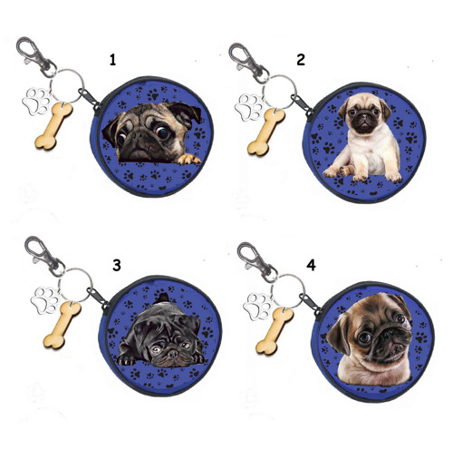 Mops Peněženka Na Drobné Nebo Klíčenka
